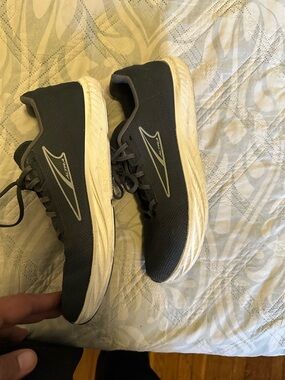 Altra Dark Gray and White Road Running Sneakers